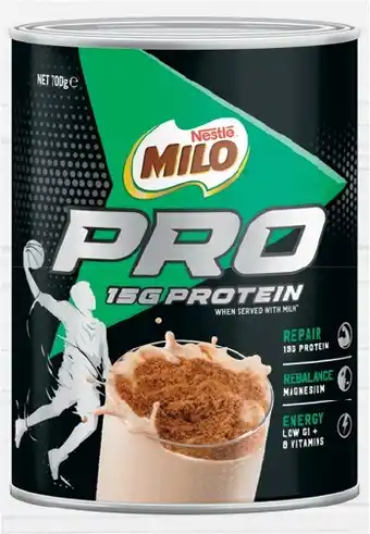 IGA Nestlé Milo Pro 15g Protein 700g offer