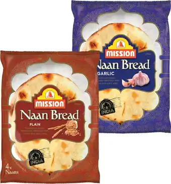 IGA Mission Naan Bread 4-6 Pack Selected Varieties offer