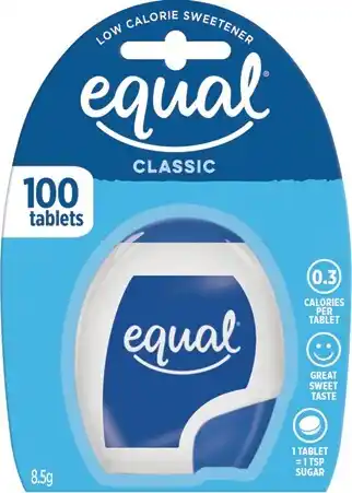 IGA Equal Sweetener Tablets 100 Pack offer