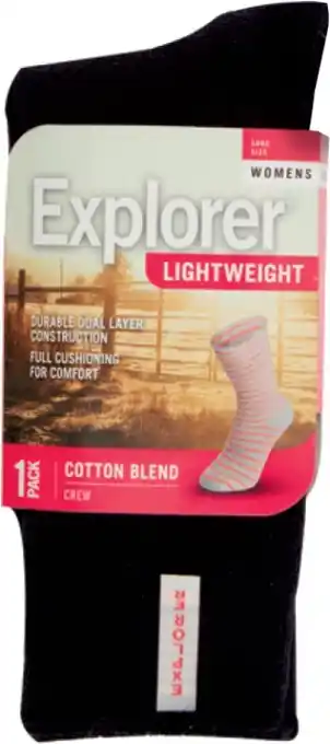 IGA Bonds Explorer Women’s Crew Socks 1 Pack offer