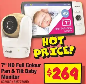 JB Hi-Fi 7" HD Full Colour Pan & Tilt Baby Monitor offer