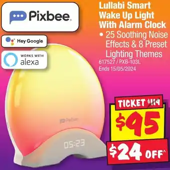 JB Hi-Fi Lullabi Smart Wake Up Light With Alarm Clock offer