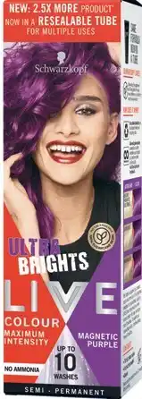 IGA Schwarzkopf Live Semi-Permanent Colour 1 Pack Selected Varieties offer