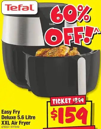 JB Hi-Fi Easy Fry Deluxe 5.6 Litre XXL Air Fryer offer