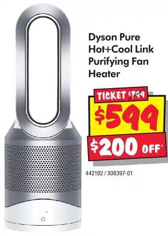 JB Hi-Fi Dyson Pure Hot+Cool Link Purifying Fan Heater offer