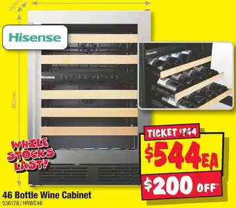 JB Hi-Fi 46 Bottle Wine Cabinet offer