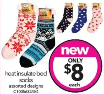 Cheap as Chips heat insulate bed socks offer