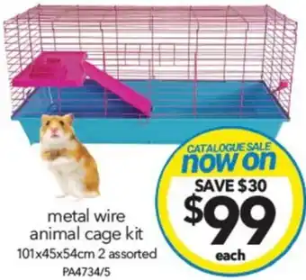 Cheap as Chips metal wire animal cage kit offer