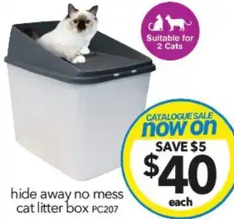 Cheap as Chips hide away no mess cat litter box offer