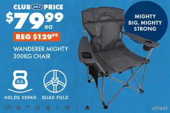 BCF WANDERER MIGHTY 300KG CHAIR offer