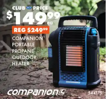 BCF COMPANION PORTABLE PROPANE OUTDOOR HEATER offer