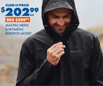 BCF MACPAC MENS & WOMENS DISPATCH JACKET offer