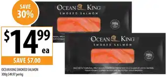 Supabarn OCEAN KING SMOKED SALMON 300g offer