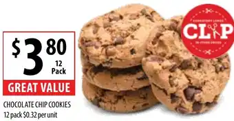 CHOCOLATE CHIP COOKIES 12 pack