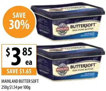 Supabarn MAINLAND BUTTER SOFT 250g offer