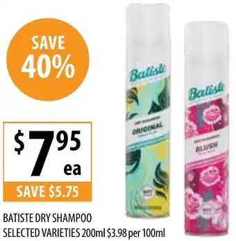 Supabarn BATISTE DRY SHAMPOO offer