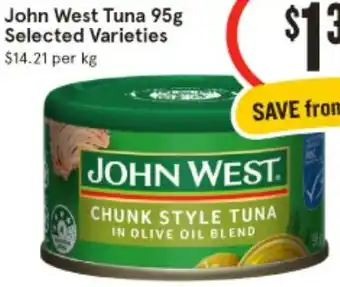 IGA John West Tuna 95g offer