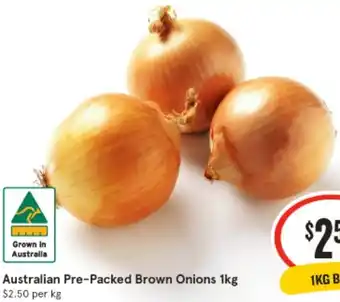 IGA Australian Pre-Packed Brown Onions 1kg offer