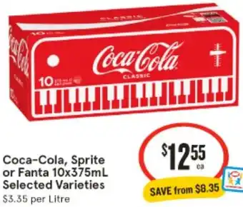 IGA Coca-Cola, Sprite or Fanta 10x375mL offer