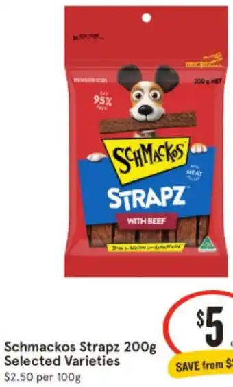 IGA Schmackos Strapz 200g offer