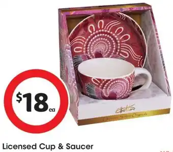 Coles Licensed Cup & Saucer offer