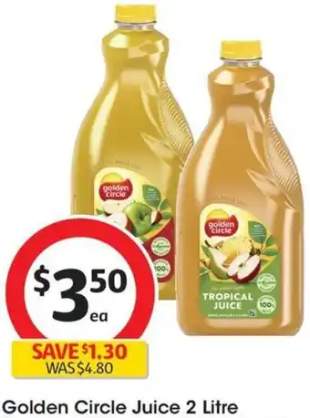 Coles Golden Circle Juice 2 Litre offer