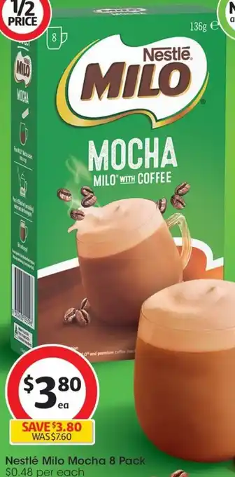 Coles Nestlé Milo Mocha 8 Pack offer