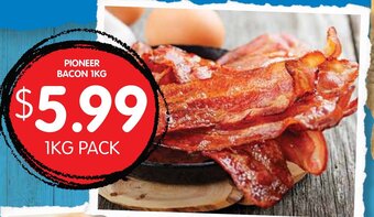 Spudshed Pioneer Bacon 1kg offer