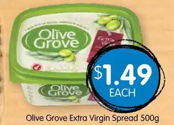 Spudshed Olive Grove Extra Virgin Spread 500g offer