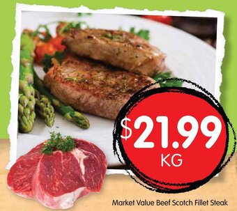 Spudshed Market Value Beef Scotch Fillet Steak offer