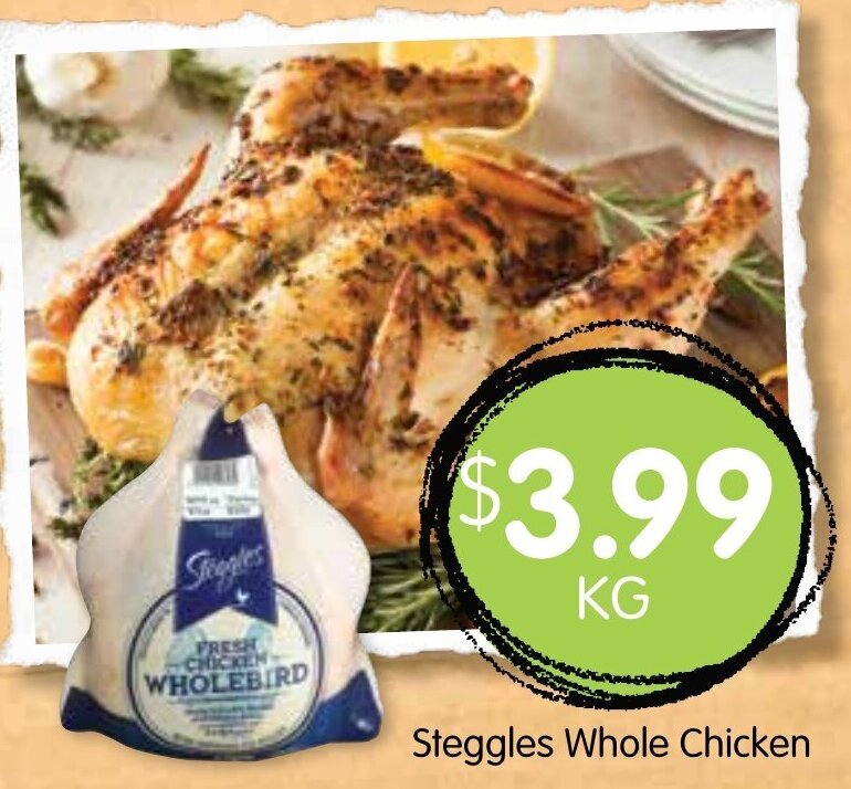 Steggles Whole Chicken offer at Spudshed
