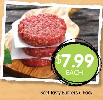 Spudshed Beef Tasty Burgers 6 Pack offer
