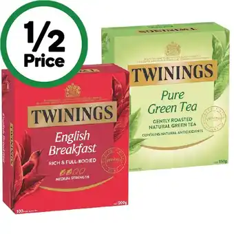 Woolworths Twinings Tea Bags Pk 80-100 offer