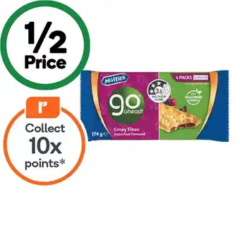 Woolworths McVitie’s Go Aheads 174g or McVitie’s Choc Hobnobs 262g offer