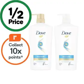 Woolworths Dove Shampoo or Conditioner 820ml offer