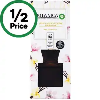 Woolworths Botanica Reed Diffuser 80ml offer