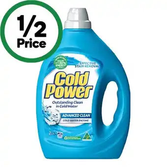 Woolworths Cold Power Laundry Liquid 2 Litre or Powder 2 kg offer