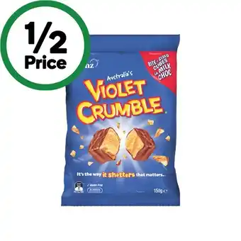 Woolworths Violet Crumble Bites 150g offer