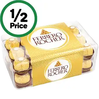 Woolworths Ferrero Rocher 375g Pk 30 offer