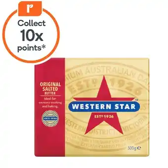 Woolworths Western Star Butter Original Block 500g offer