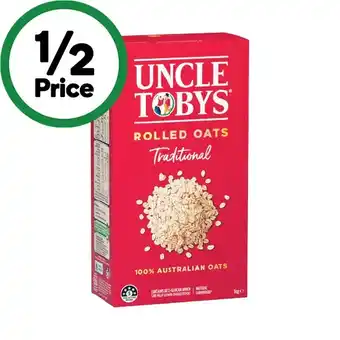 Woolworths Uncle Tobys Oats 1 kg offer