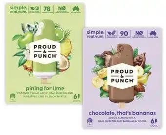 Coles Peters Proud & Punch 6 Pack 420mL-450mL offer