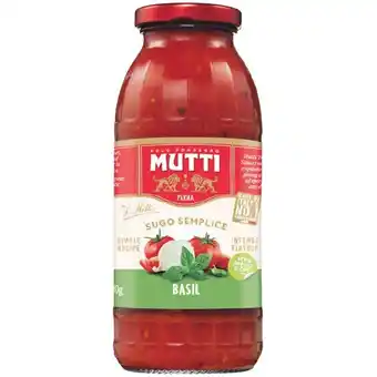 Woolworths Mutti Sugo Semplice Pasta Sauce 400g offer