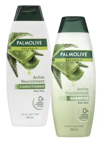 Coles Palmolive Naturals Shampoo or Conditioner 350mL offer