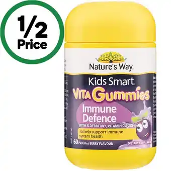 Woolworths Nature's Way Kids Vita Gummies Immune Defence Pk 60 offer