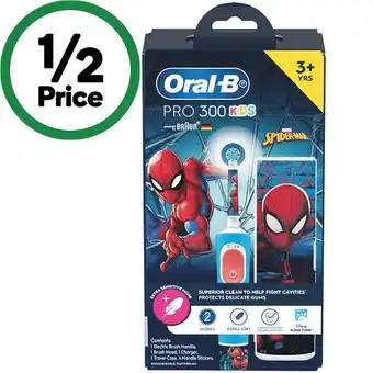 Woolworths Oral-B Pro 300 Kids Electric Toothbrush offer