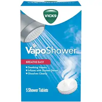 Woolworths Vicks VapoShower Tablets Pk 5^ offer