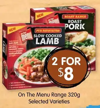 Spudshed On The Menu Range 320g Selected Varieties offer