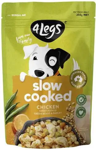 Coles 4 Legs Slow Cooked Dog Food 250g offer