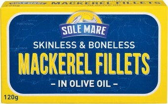Coles Sole Mare Mackerel Fillets 120g offer
